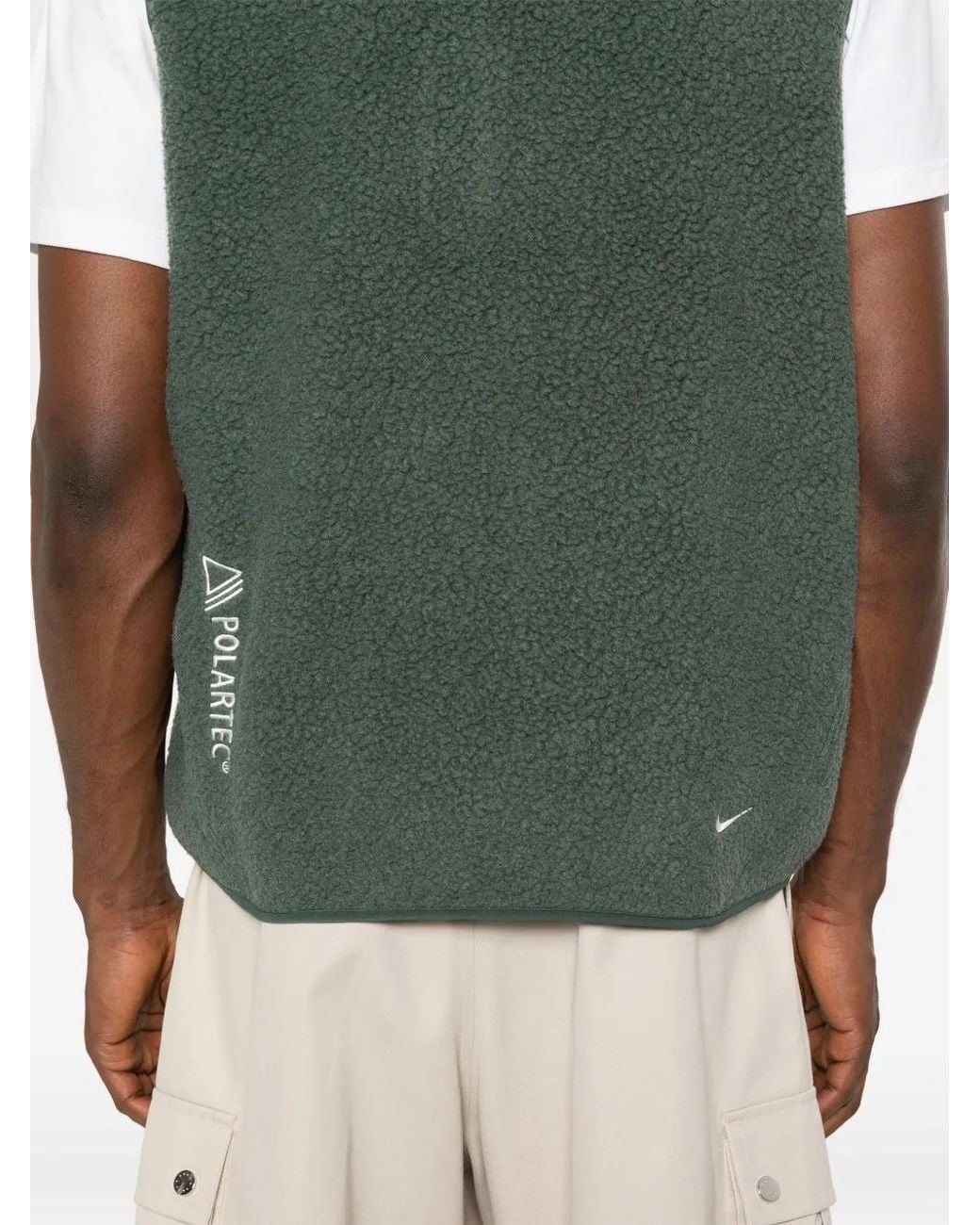 Nike Green Polar Tec Panelled Gilet for men