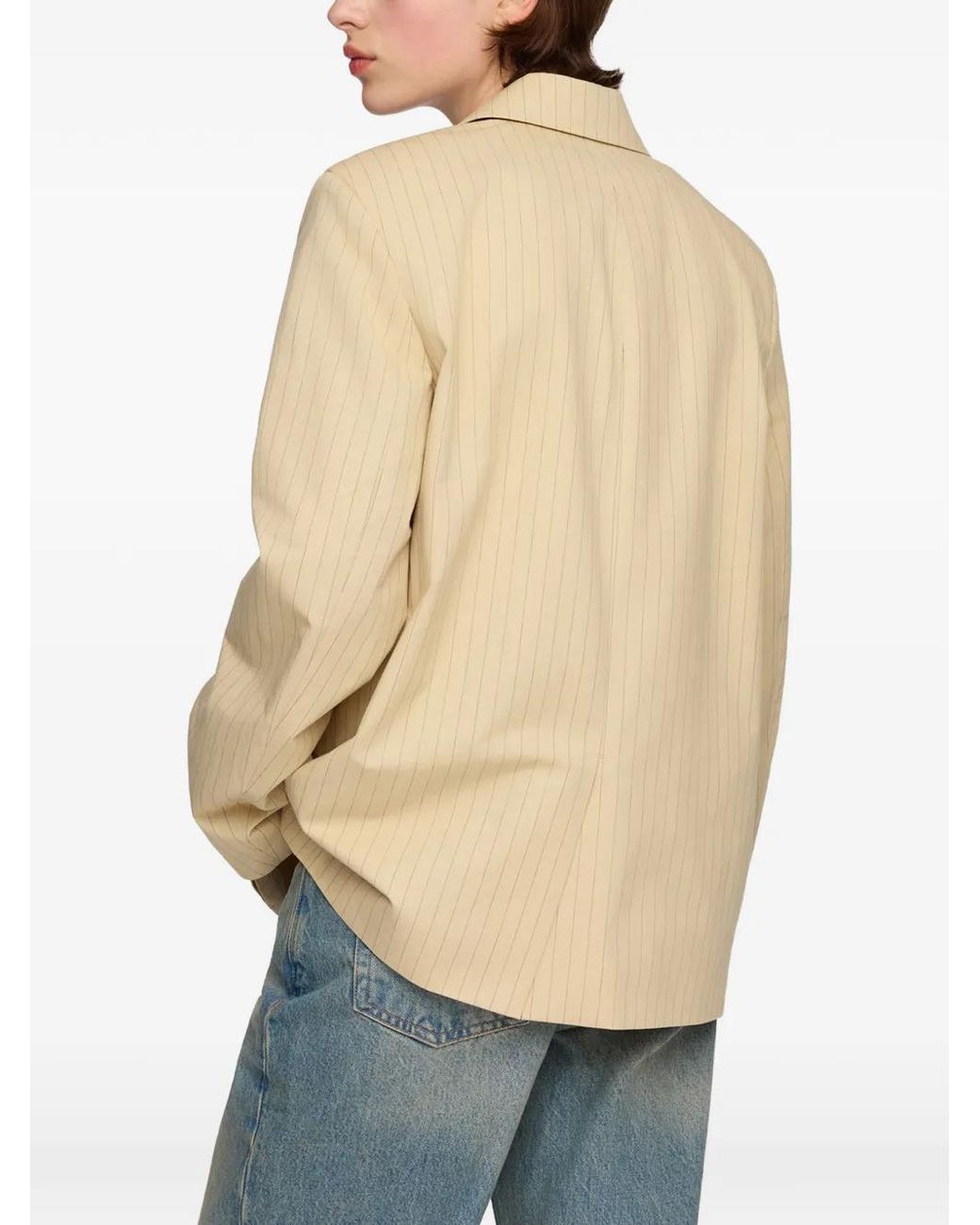 Ganni Natural Suiting Blazer