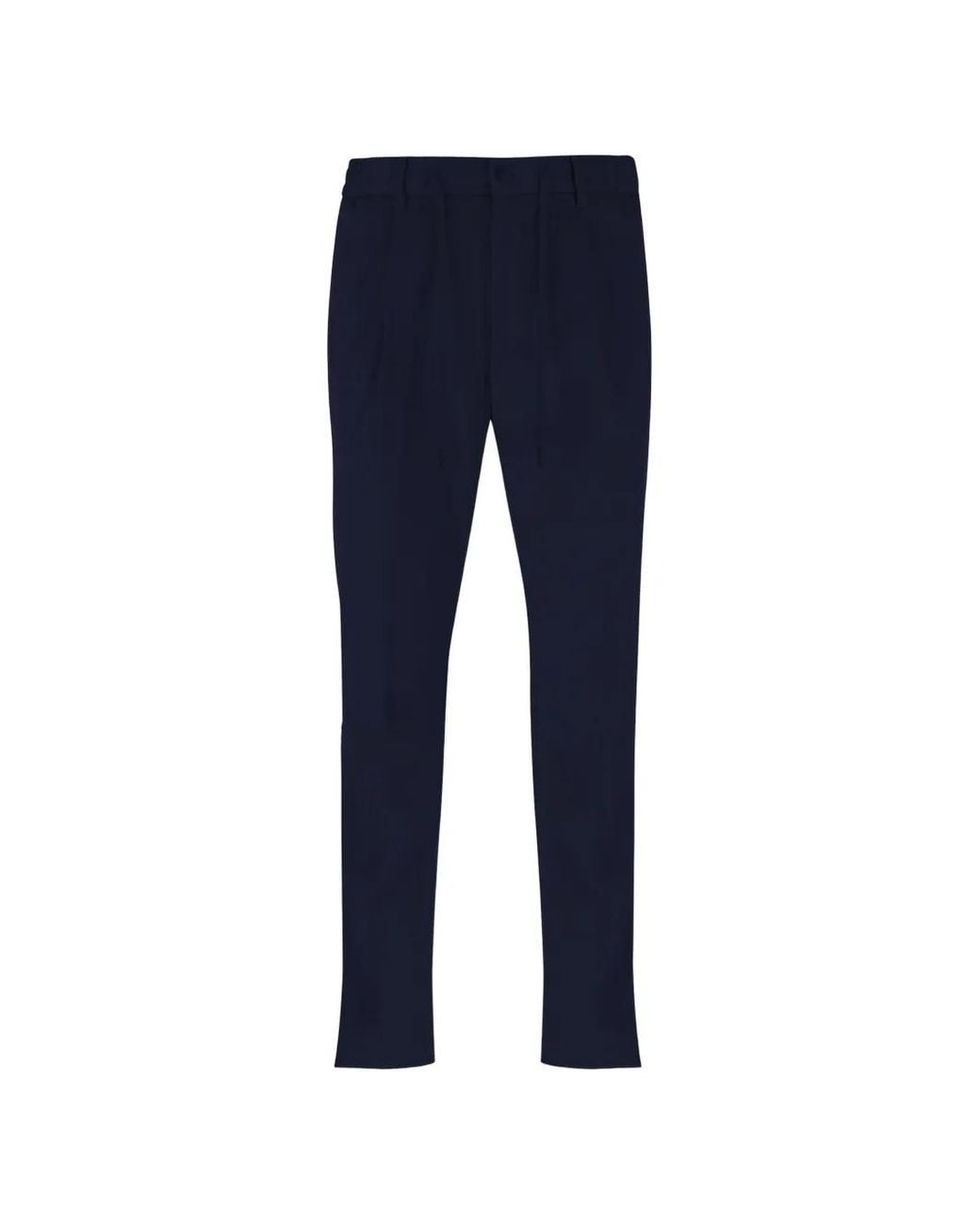 Tagliatore Blue Drawstring Velvet Trousers for men