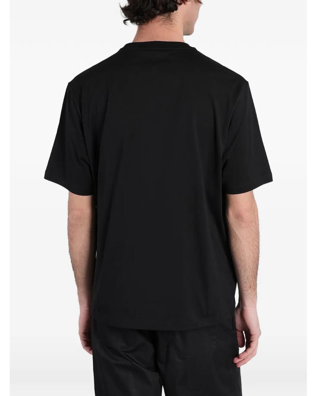 State of Order Black Stud-Embellished Pocket T-Shirt for men
