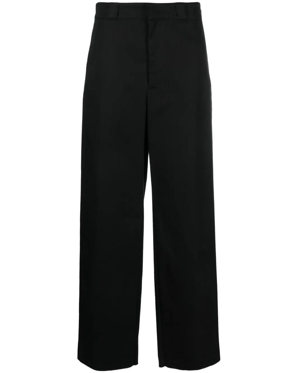 Givenchy Black Logo-Patch Cotton Trousers for men
