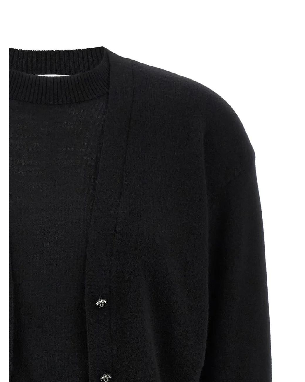 Jersey Con Cuello Redondo Rabanne de color Black