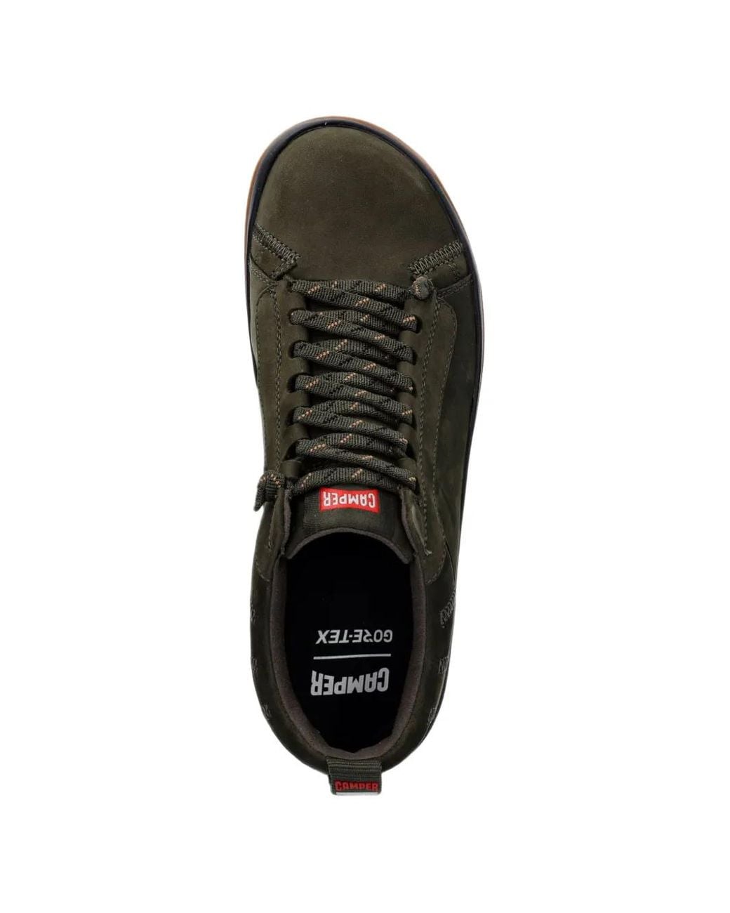 Camper Green Peu Pista Gm Gore-Tex Panelled Low-Top Sneakers for men