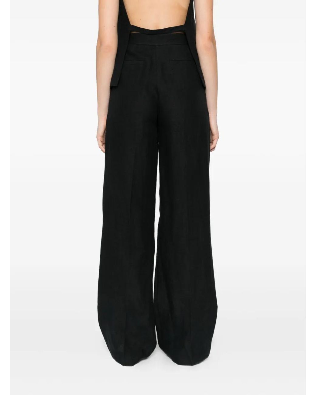 Occleus Black Kelsey Flared Trousers