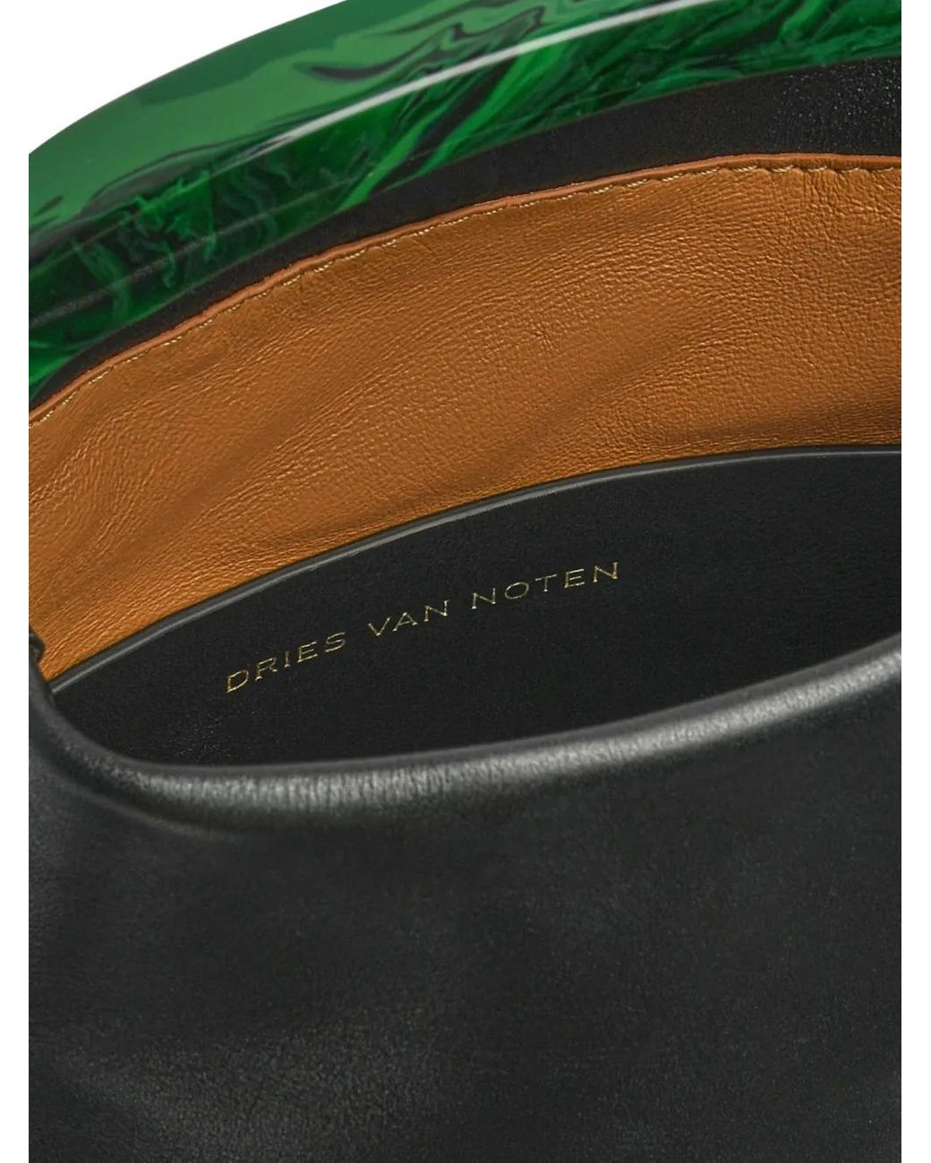 Dries Van Noten Black Micro Leather Tote Bag