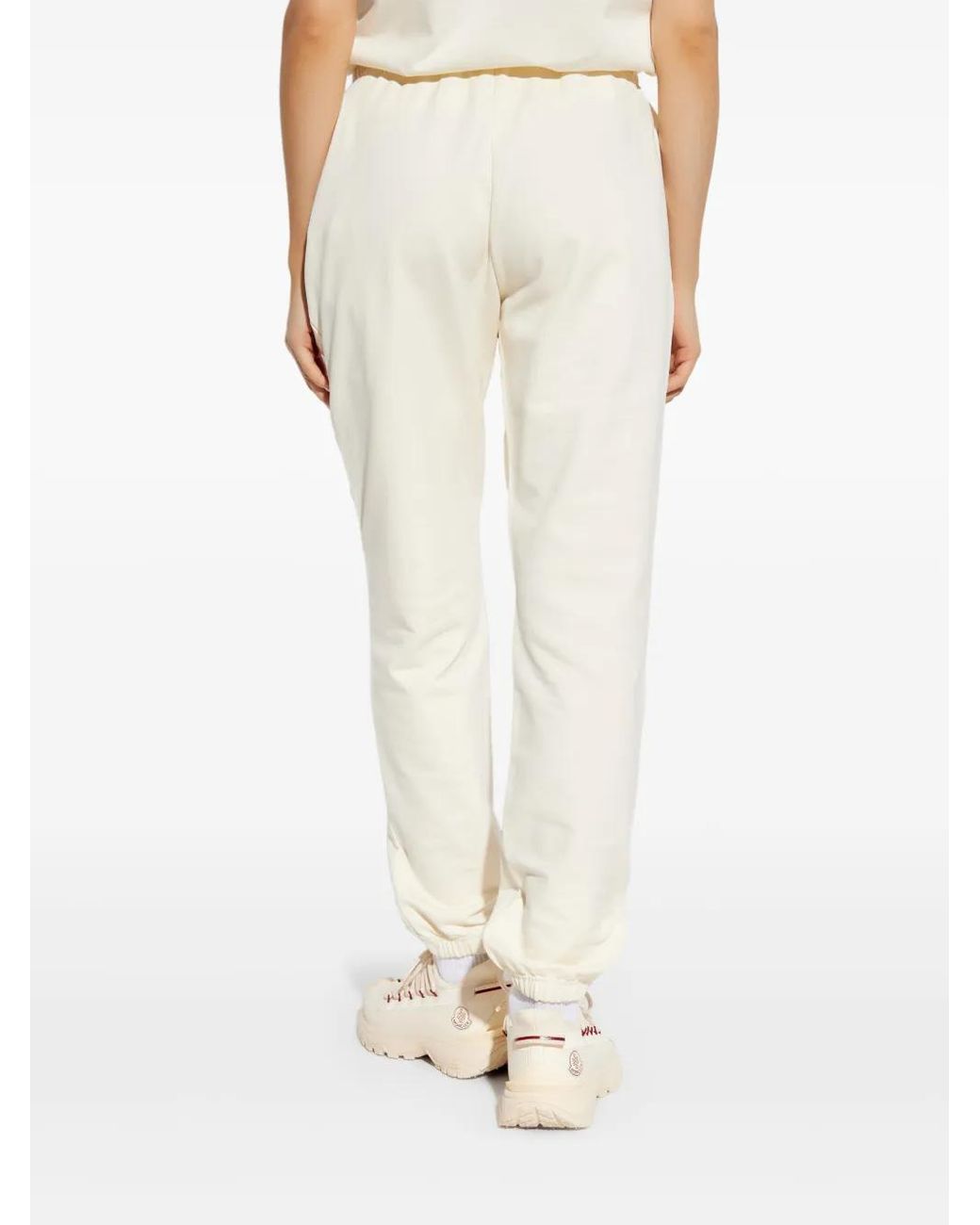 Moncler Natural Logo Cotton Sweatpants