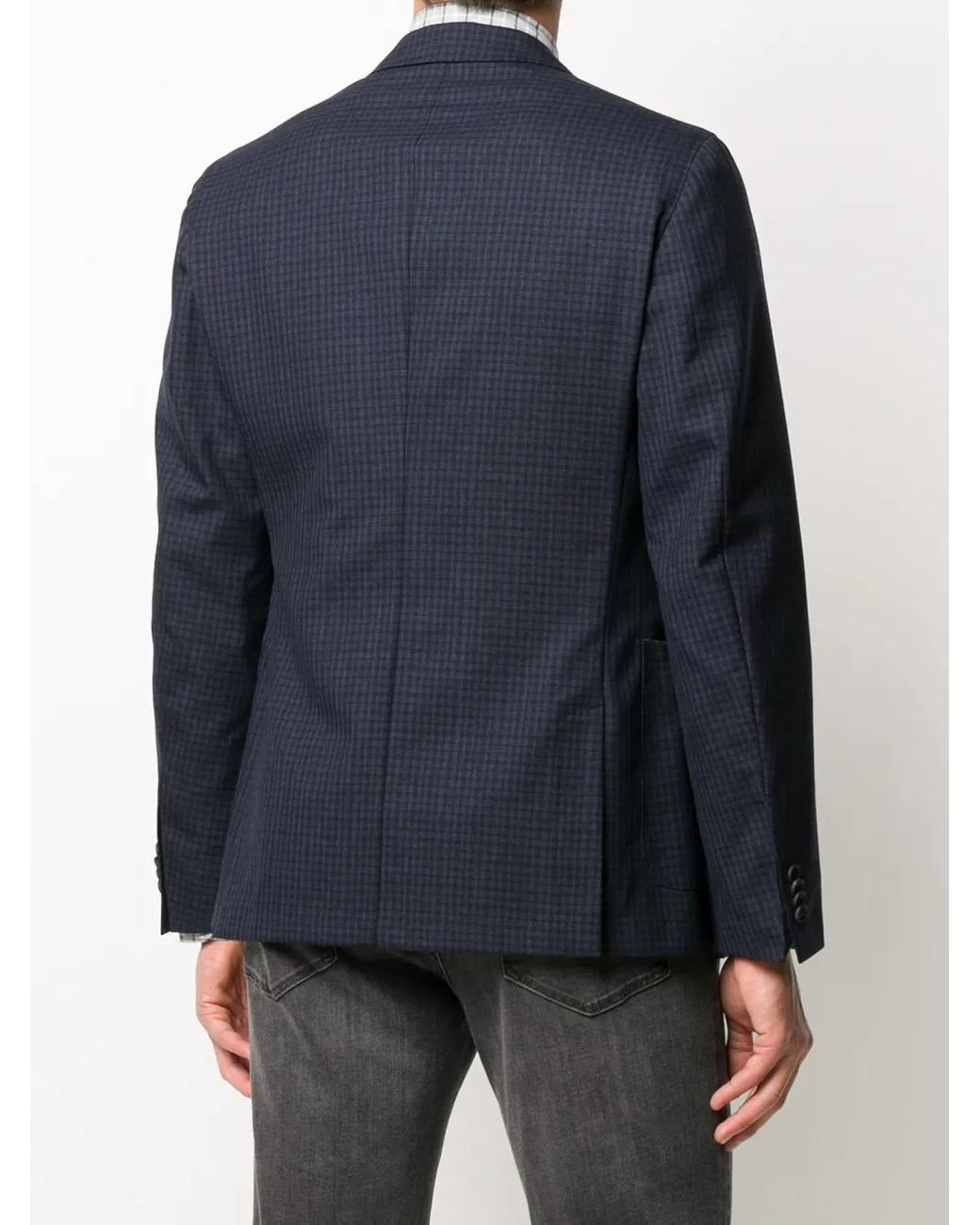 Boss Geruite Blazer in het Blue voor heren