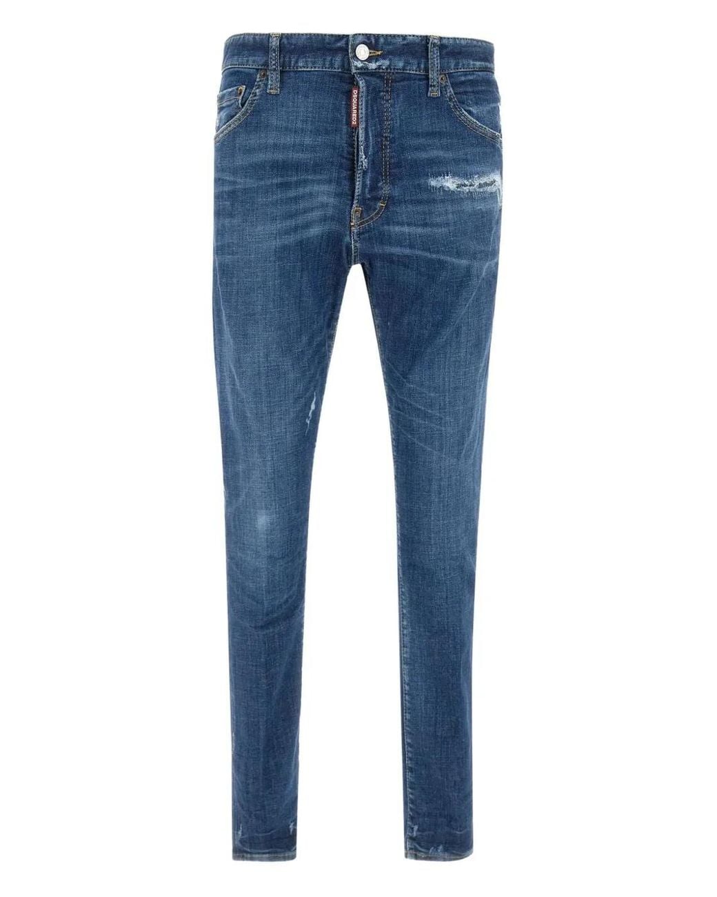 DSquared² Blue 2 Medium Wash Cool Guy Jeans for men