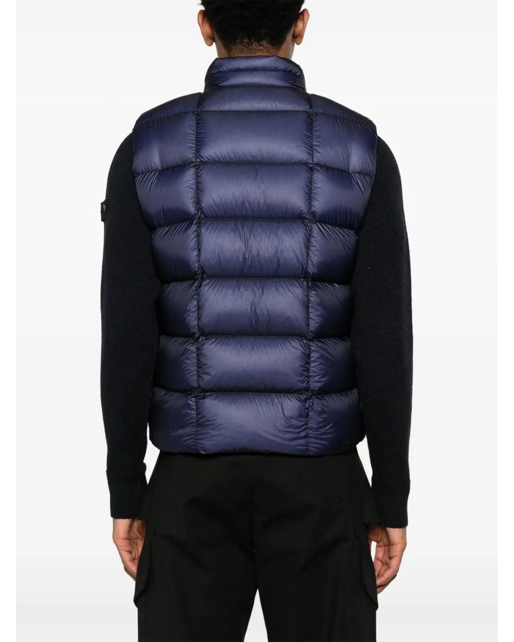 C P Company Blue D.D. Shell Gilet for men