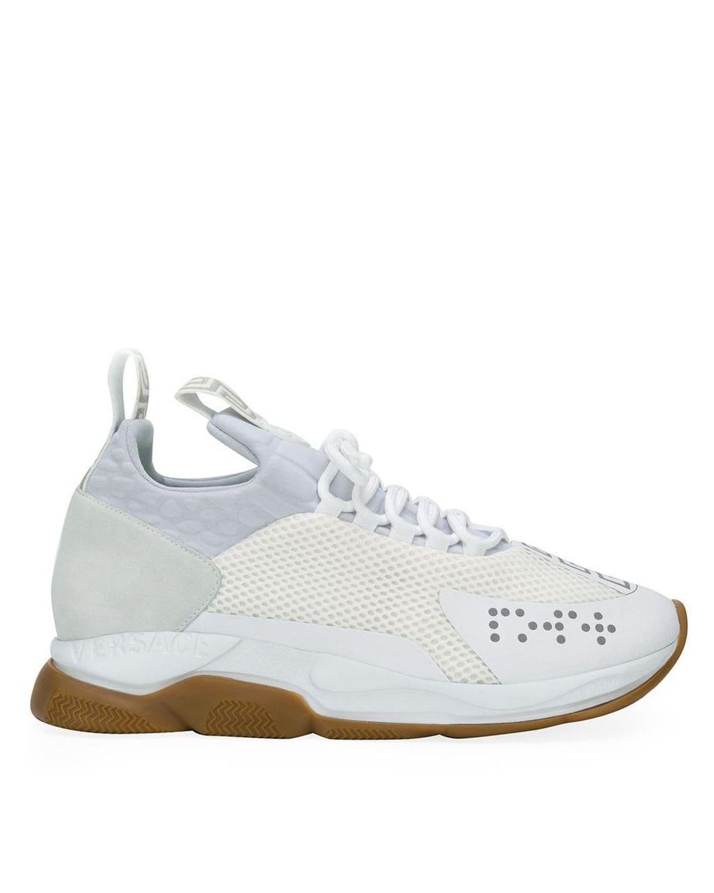 Versace Chain Reaction Sneakers in White for Men - Save 73% - Lyst