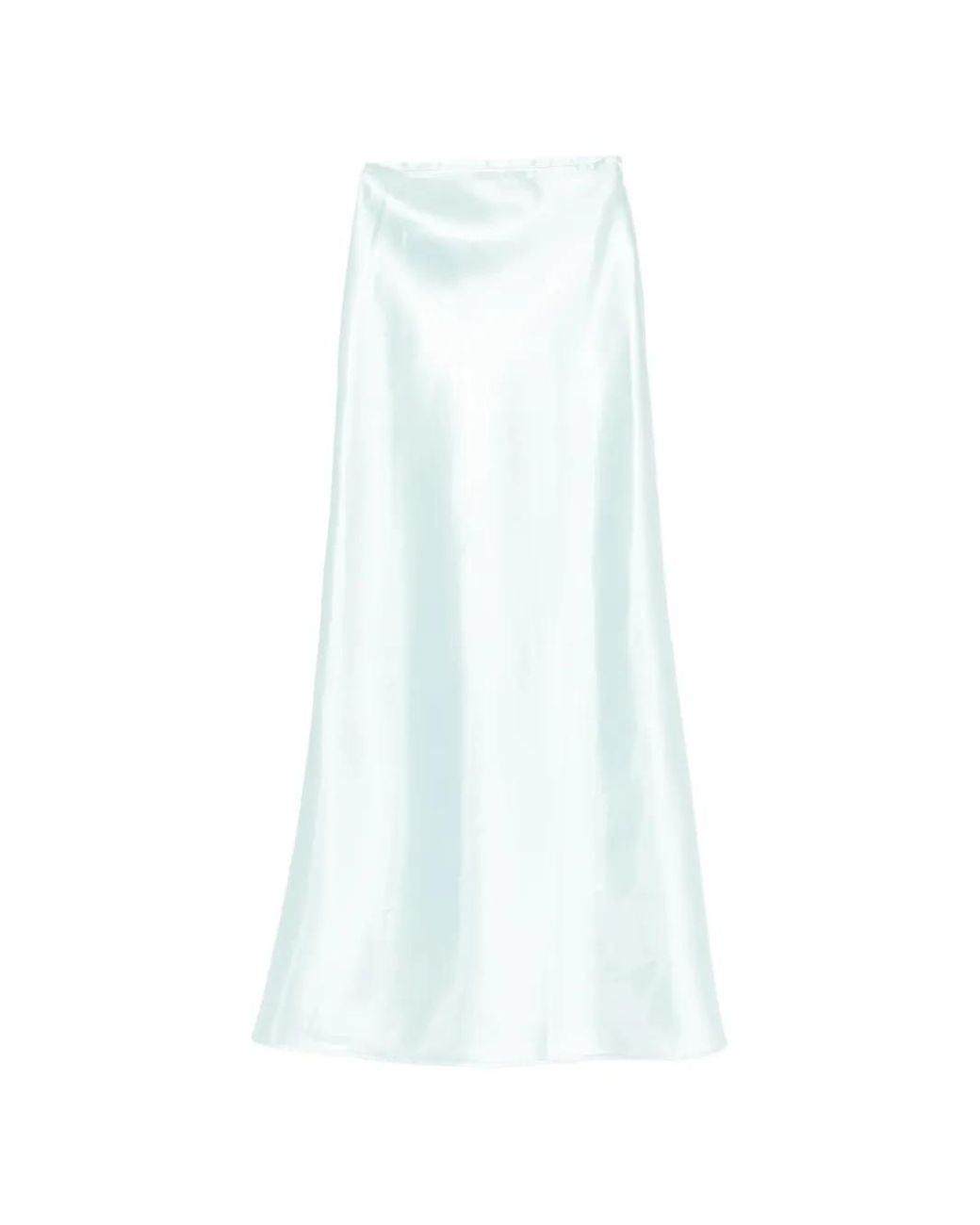L'idée White York Pleat Skirt