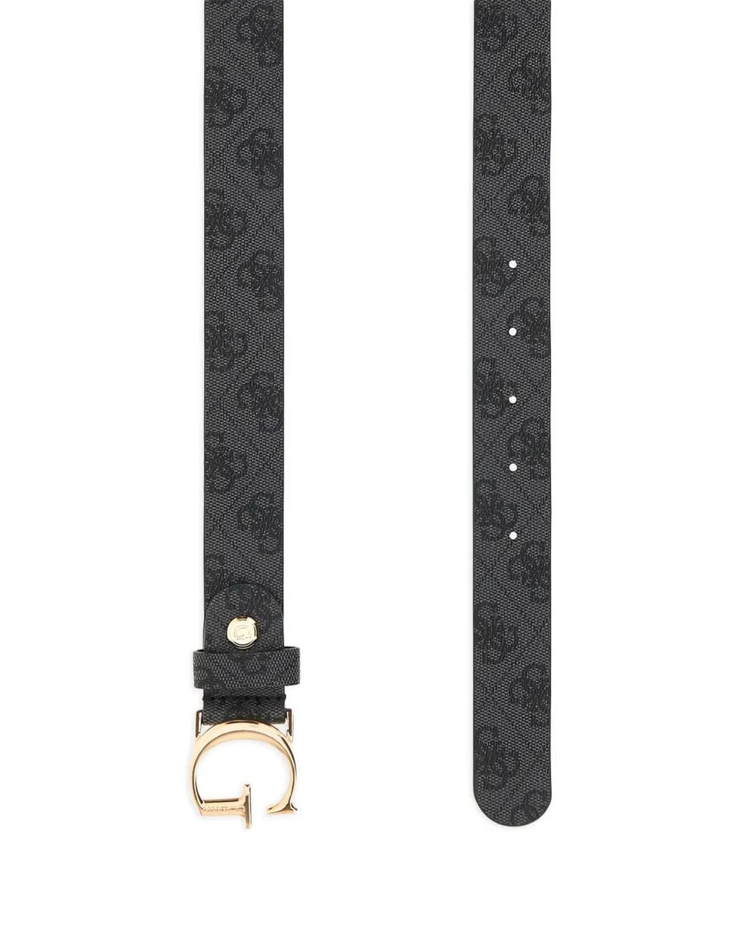Guess Black Logo Emera Adjustable Belt