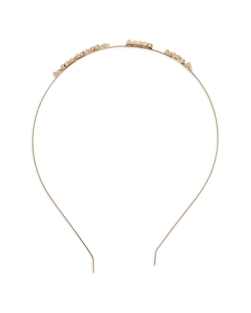 Red(v) White Embellished Headband