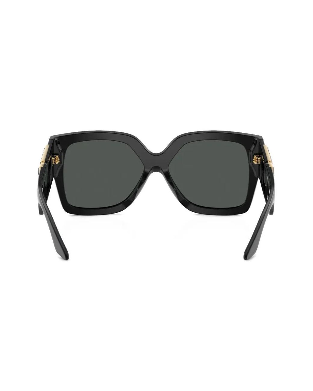 Versace Black Medusa Rectangle-Frame Sunglasses