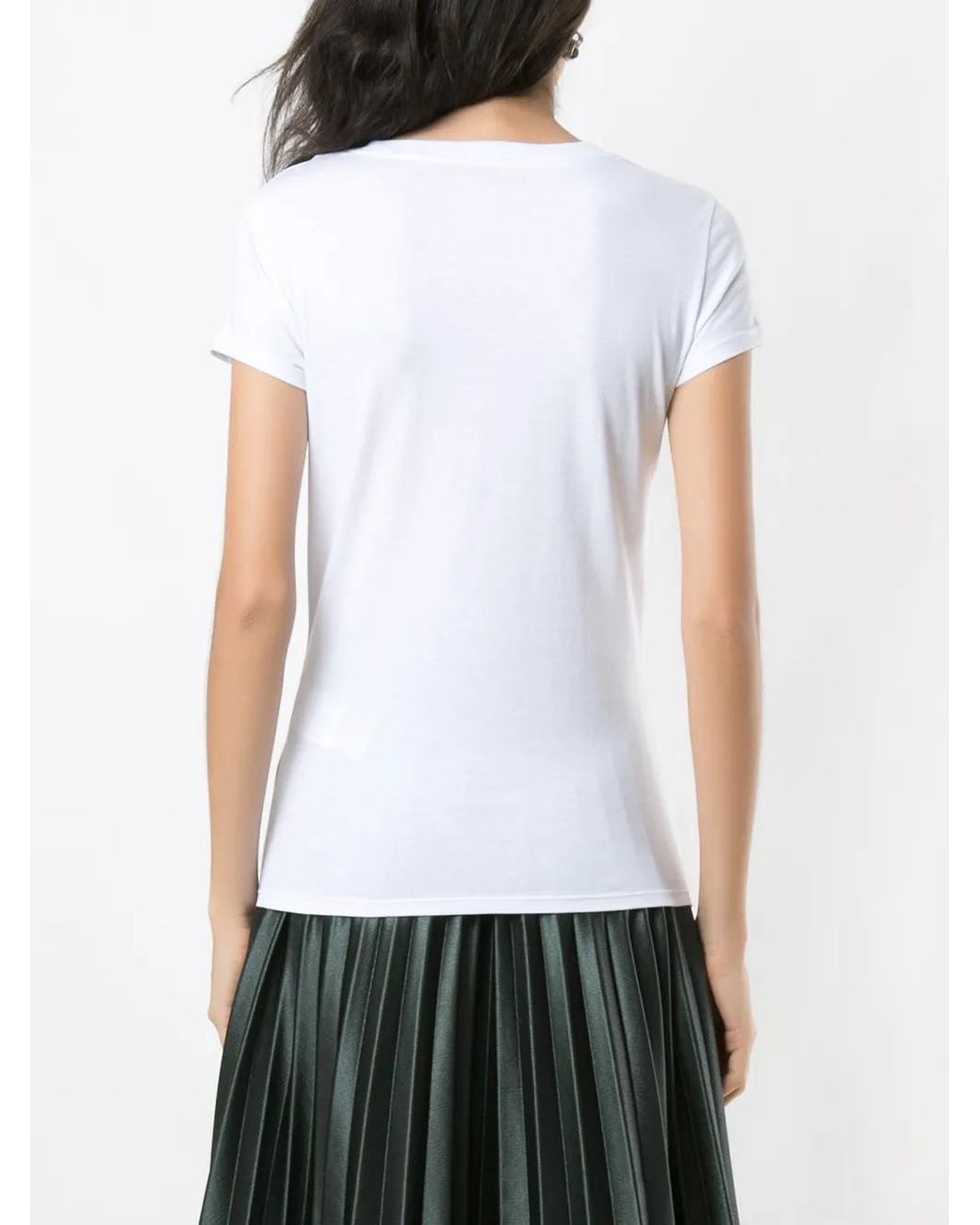 ARMANI EXCHANGE White Logo Print T-Shirt