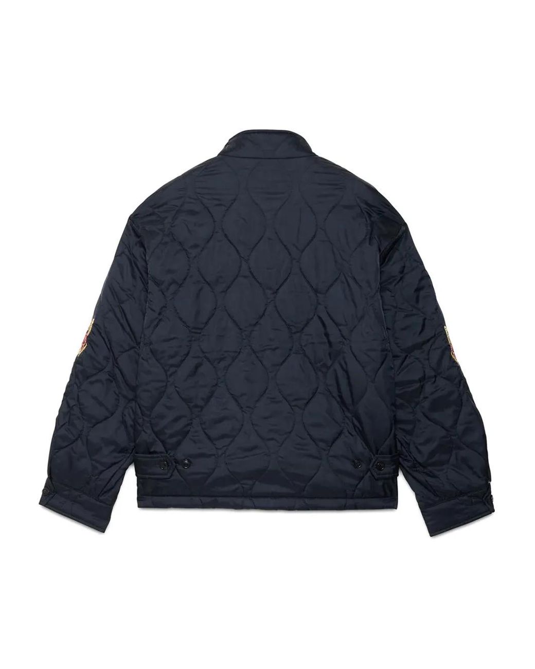 Neighborhood Blue Embroidered Bomber Jacket for men