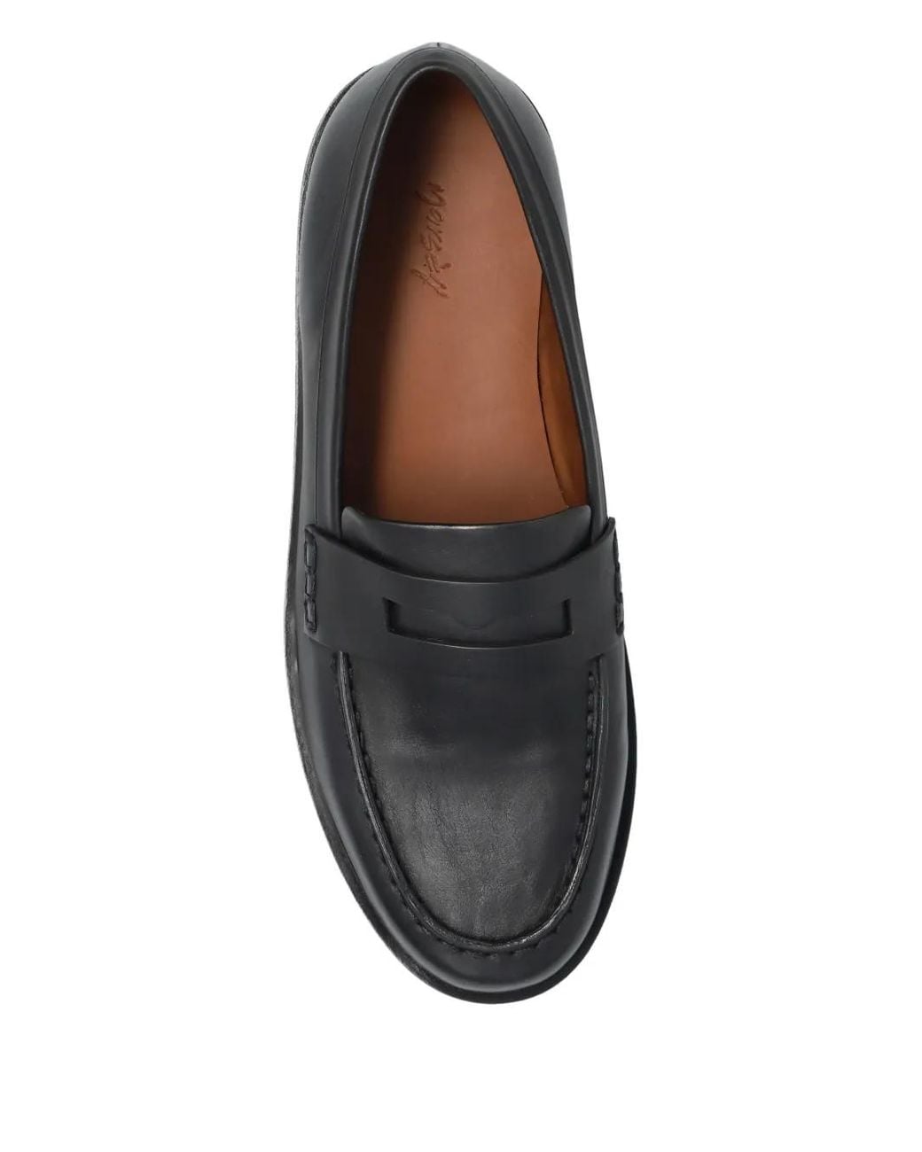 Marsèll Black Penny-Slot Loafers for men