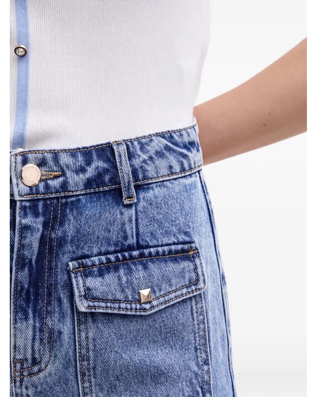 Vaqueros Con Bolsillos Con Solapa Morgan de color Blue