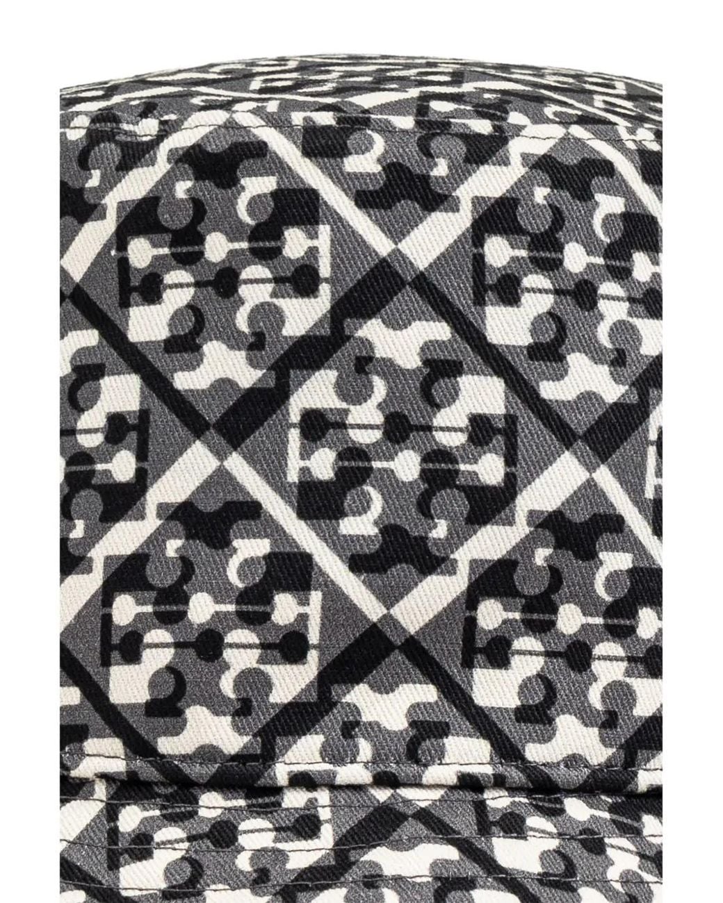 Tory Burch Black Jacquard Bucket Hat