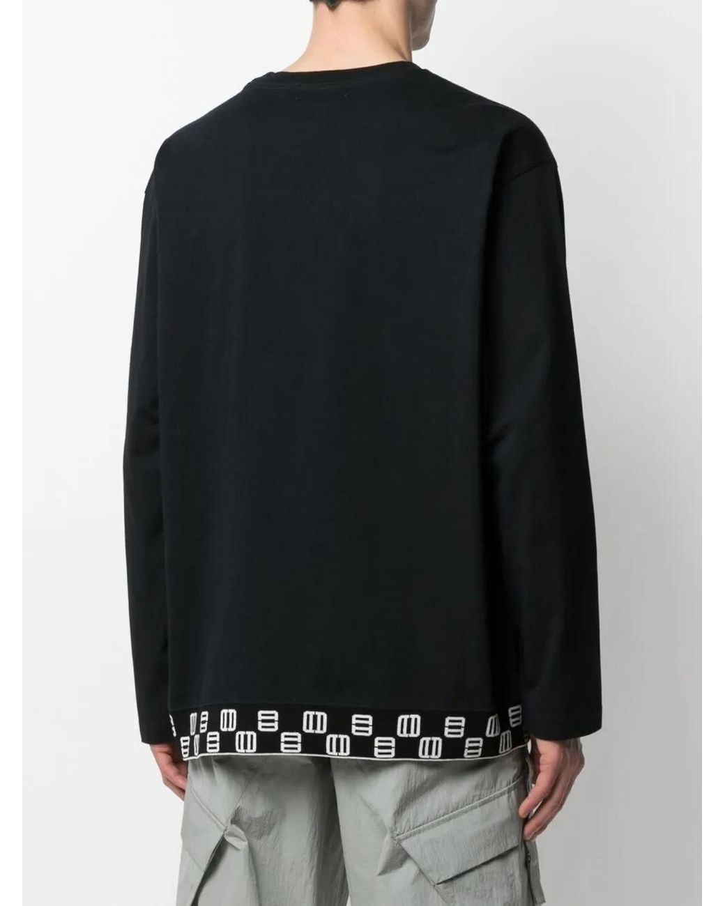 Ambush Black Logo-Print Long-Sleeved T-Shirt for men