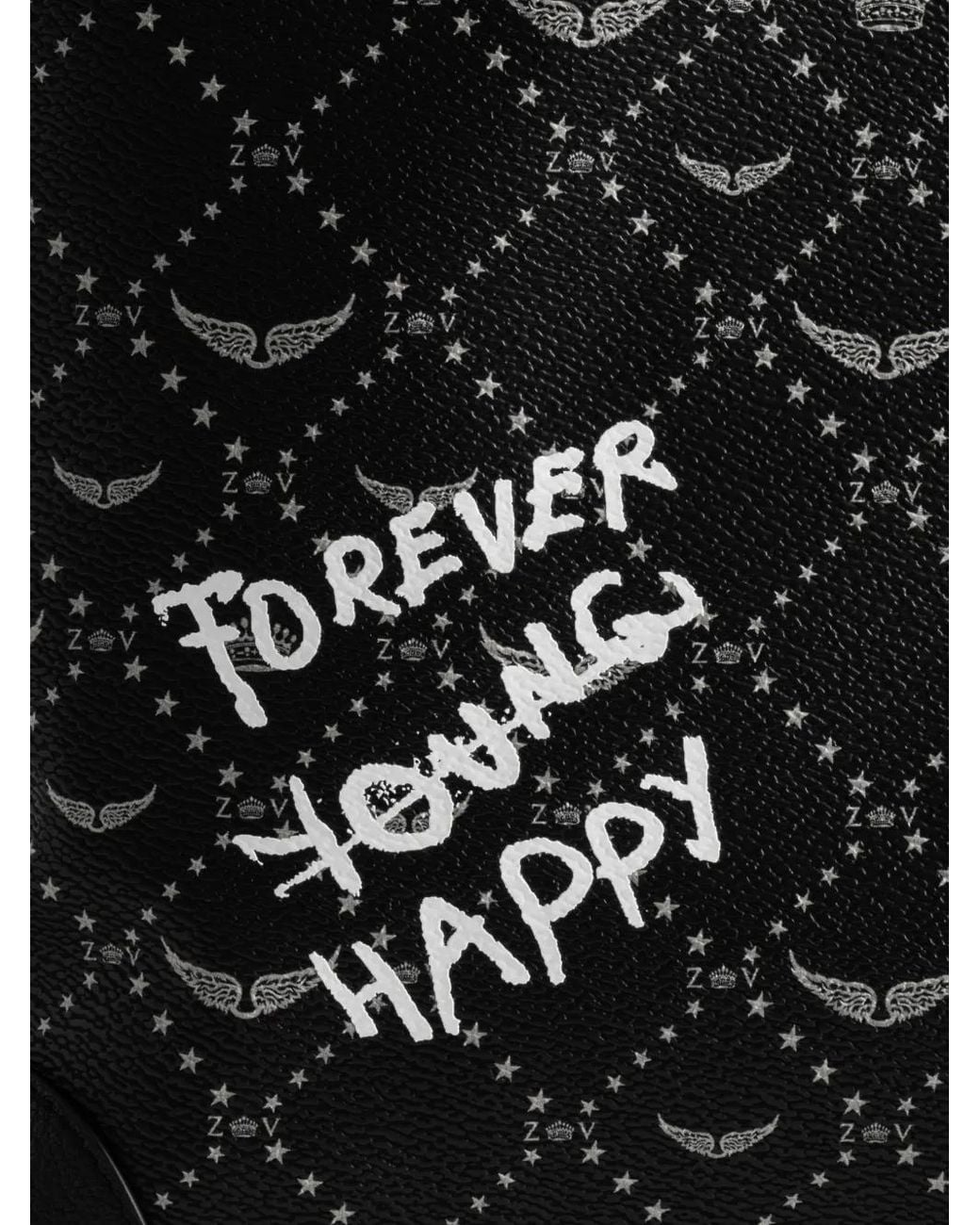 Zadig & Voltaire Black Z Shopper Monogram Arty Tag