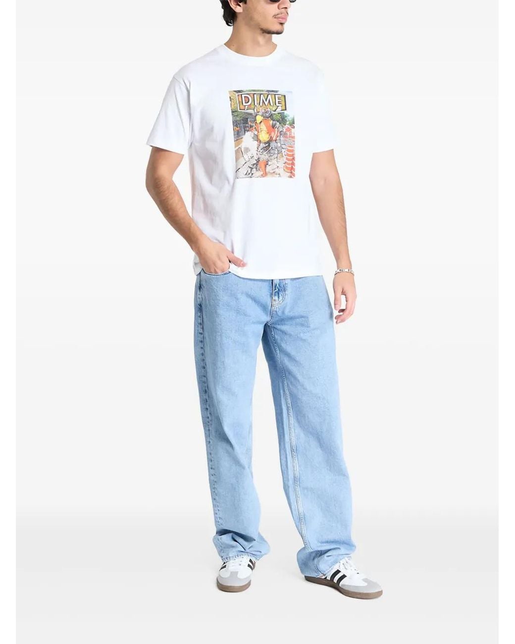 Dime White Pothole T-Shirt