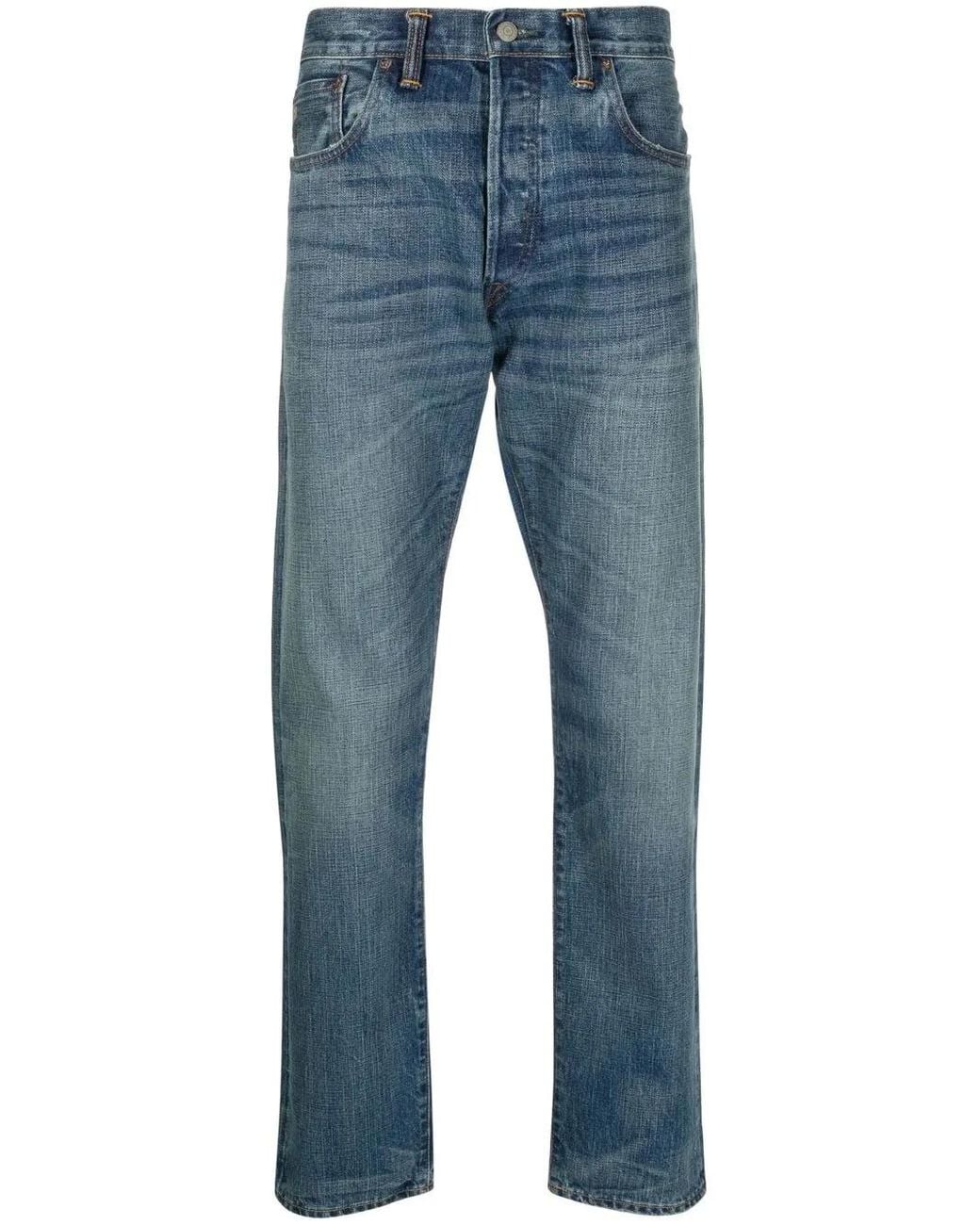 RRL Straight Jeans in het Blue voor heren