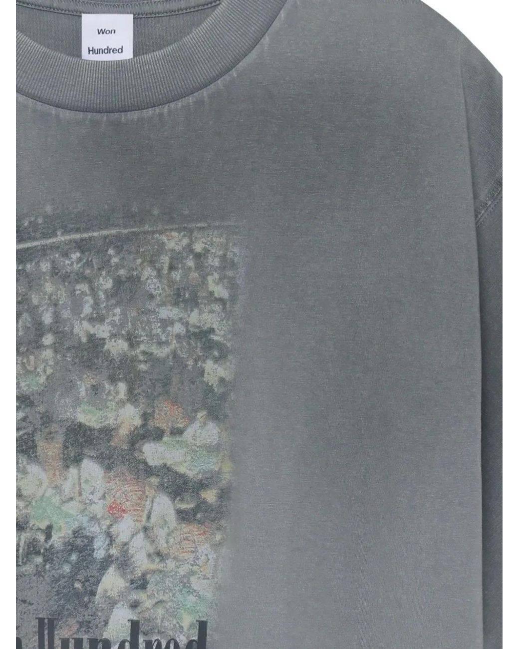 Won Hundred Gray T-Shirt Houston Casino for men