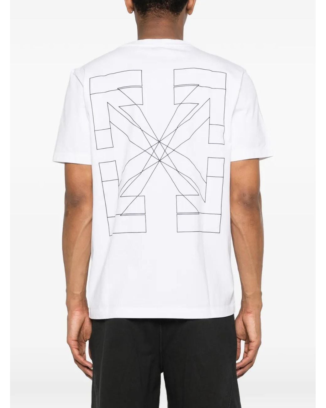 Off-White c/o Virgil Abloh White Crew-Neck Short-Sleeve T-Shirt for men