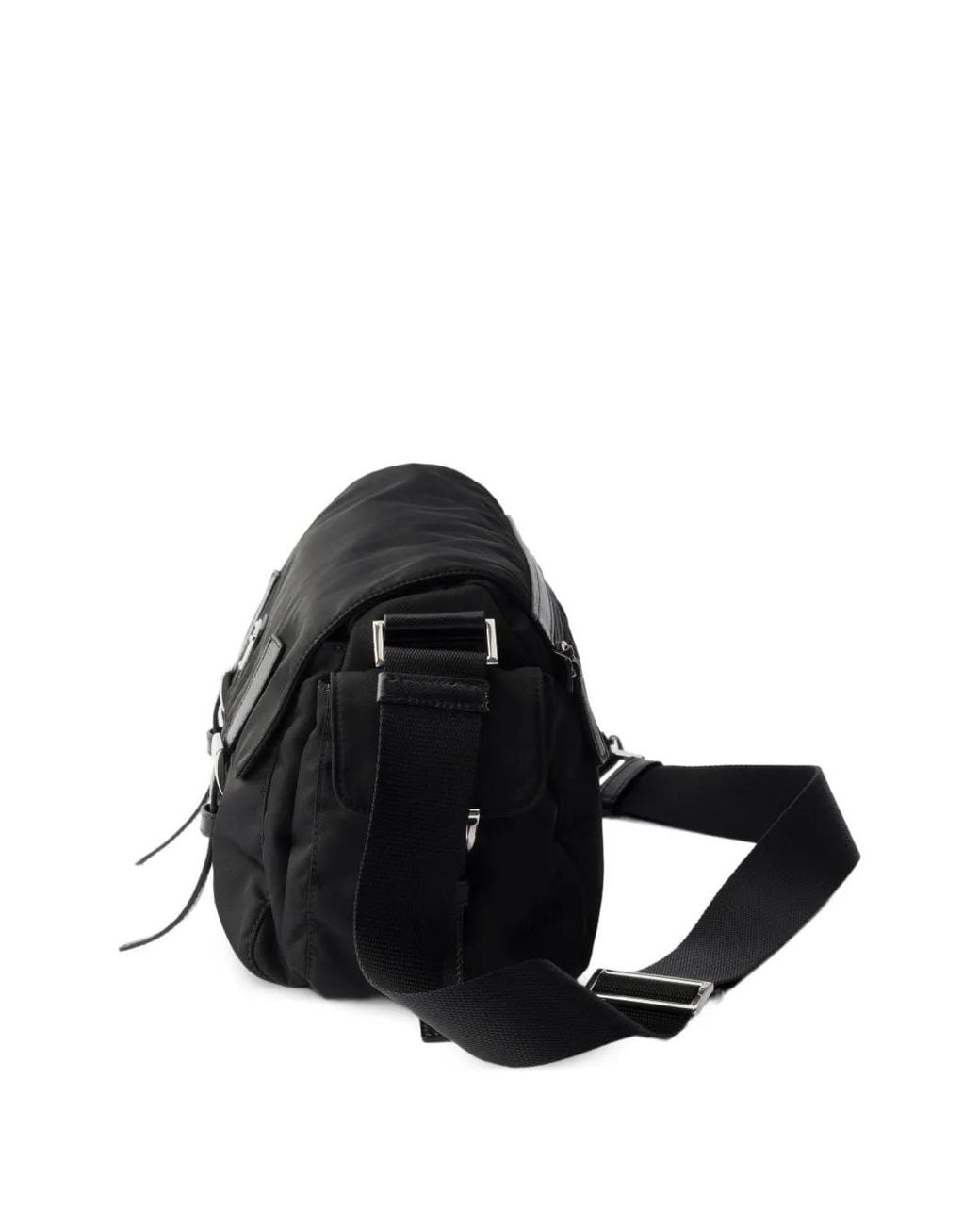 Prada Black Große Re-Nylon Schultertasche