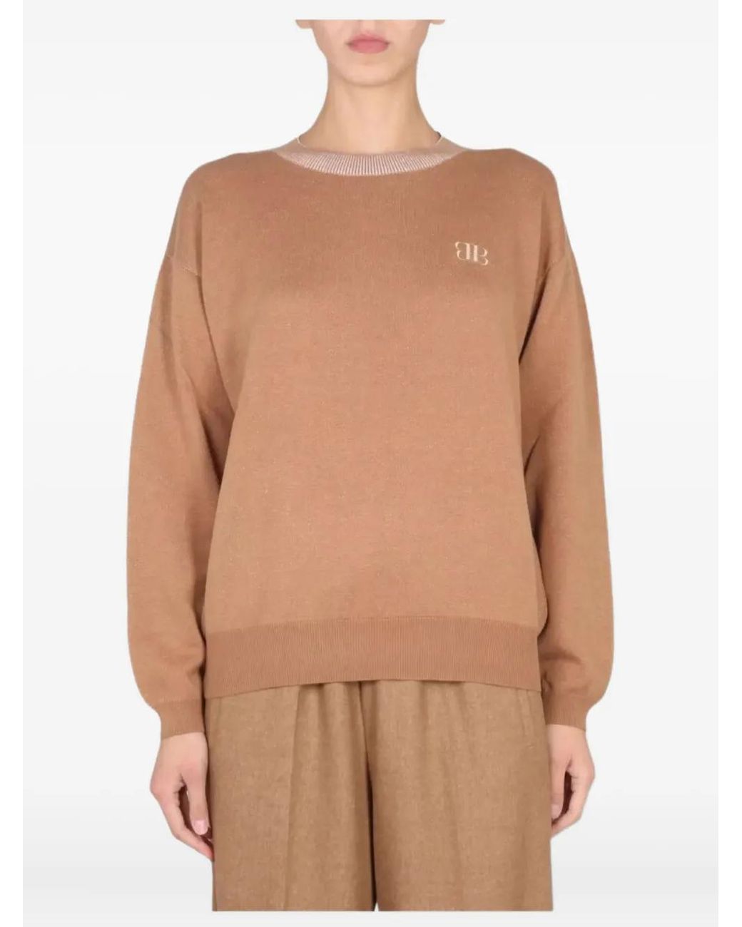 Ballantyne Brown Long-Sleeve Sweater