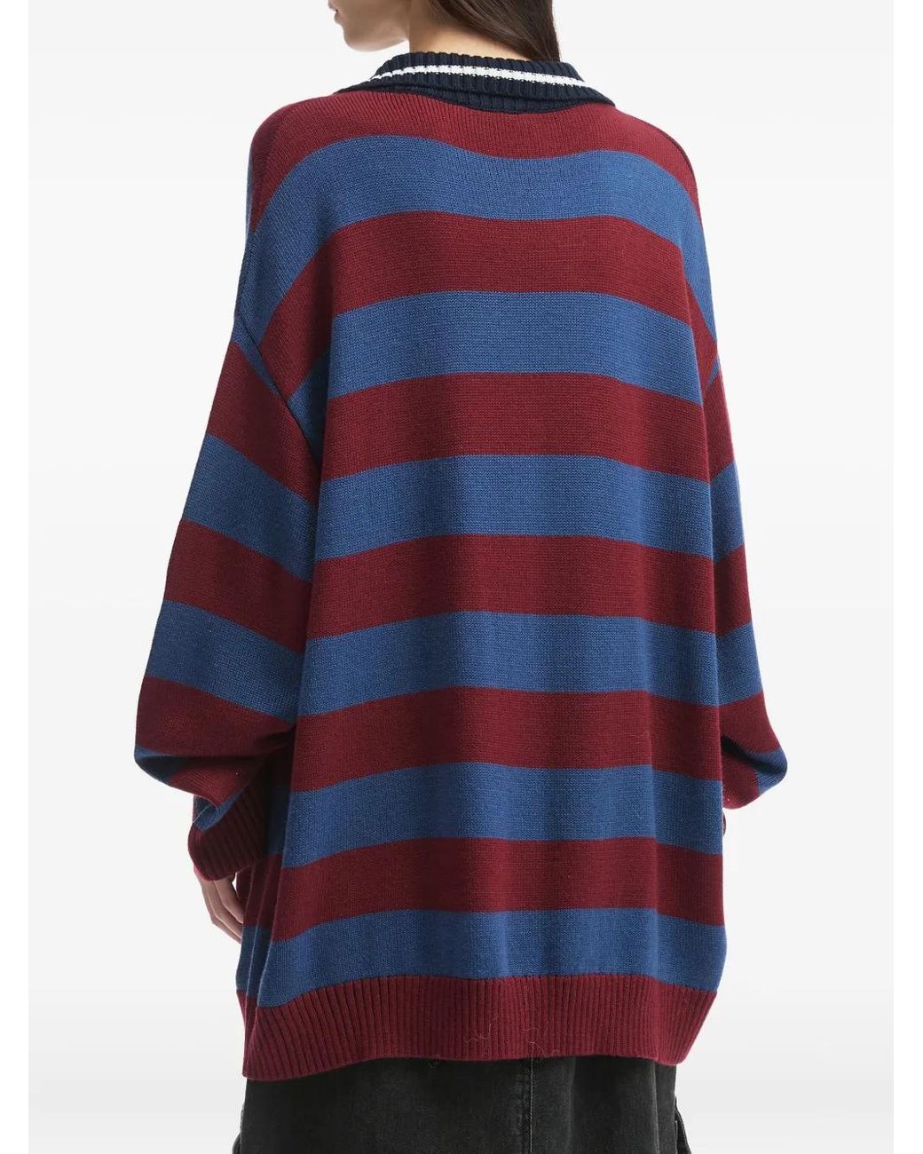 Jersey A Rayas Mini Cream de color Blue