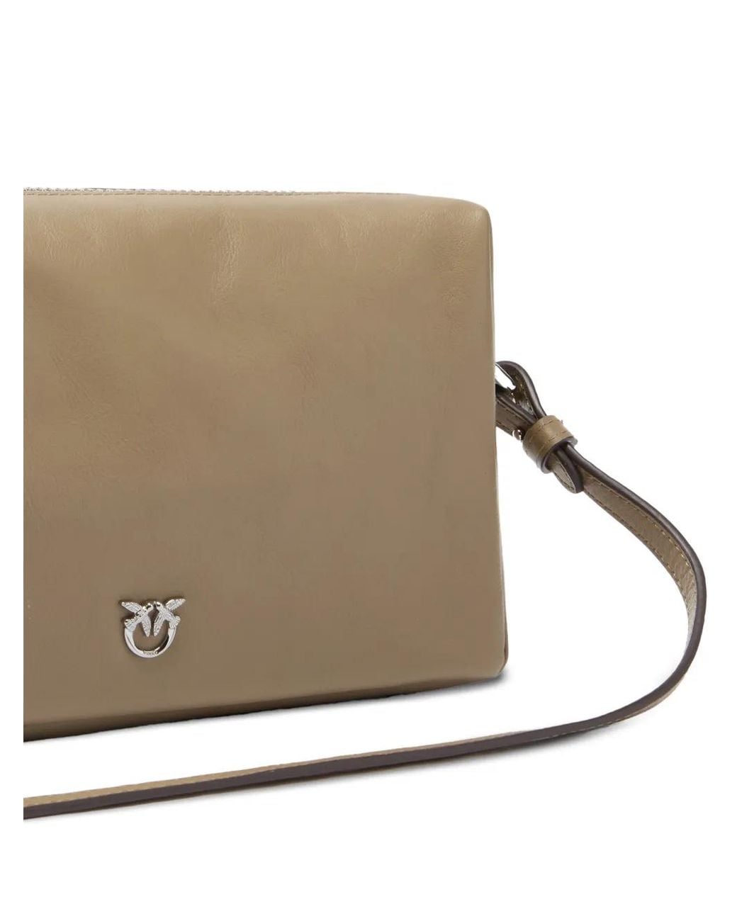 Pinko Multicolor Love Birds Leather Shoulder Bag
