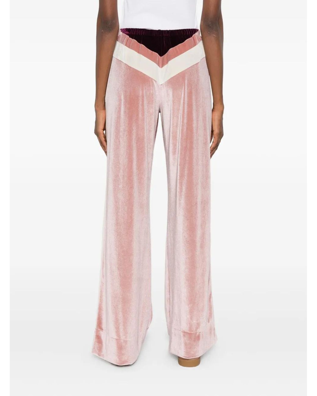 Palm Angels Pink Wide Trousers