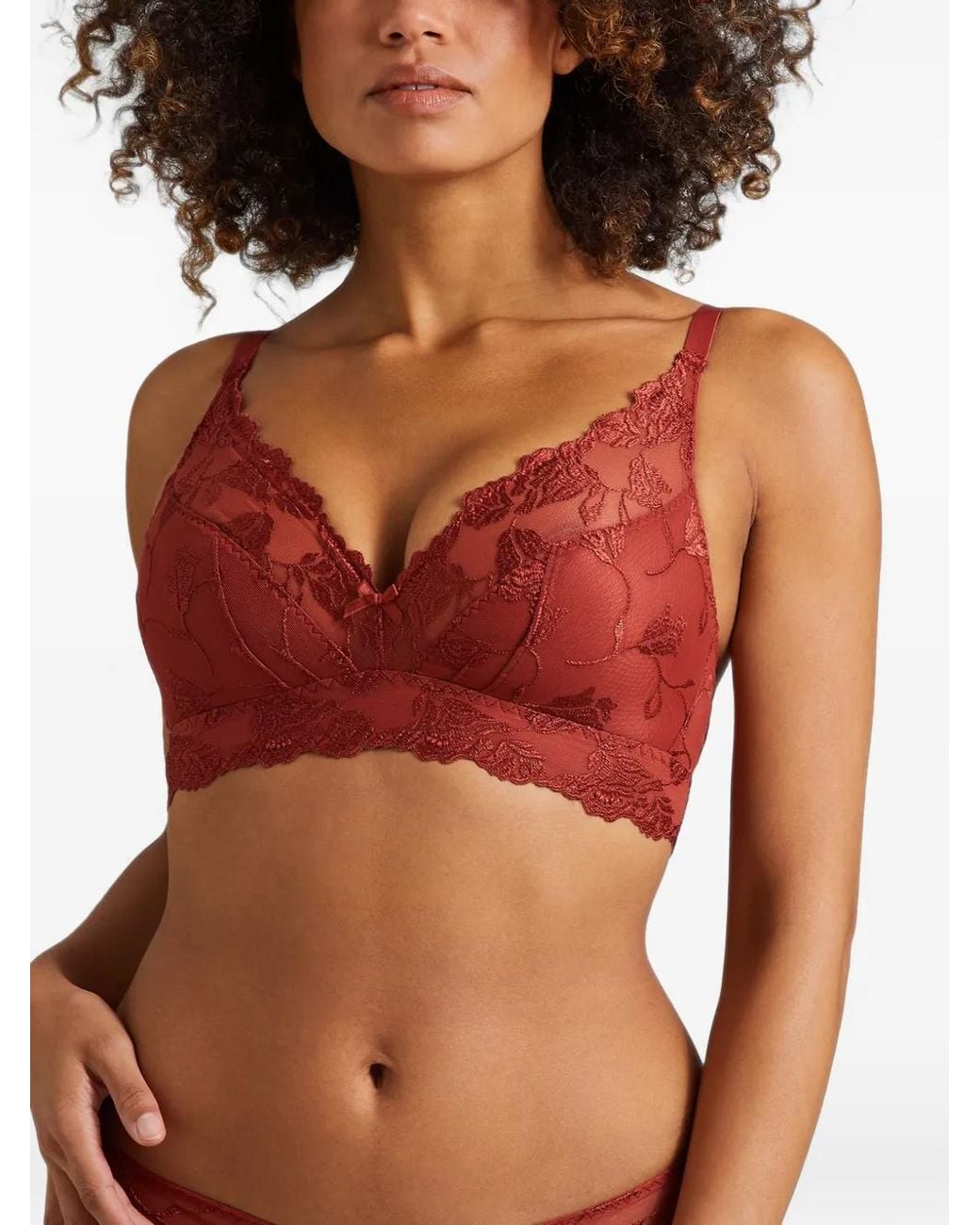 Aubade Softessence Floral-Embroidered Bra