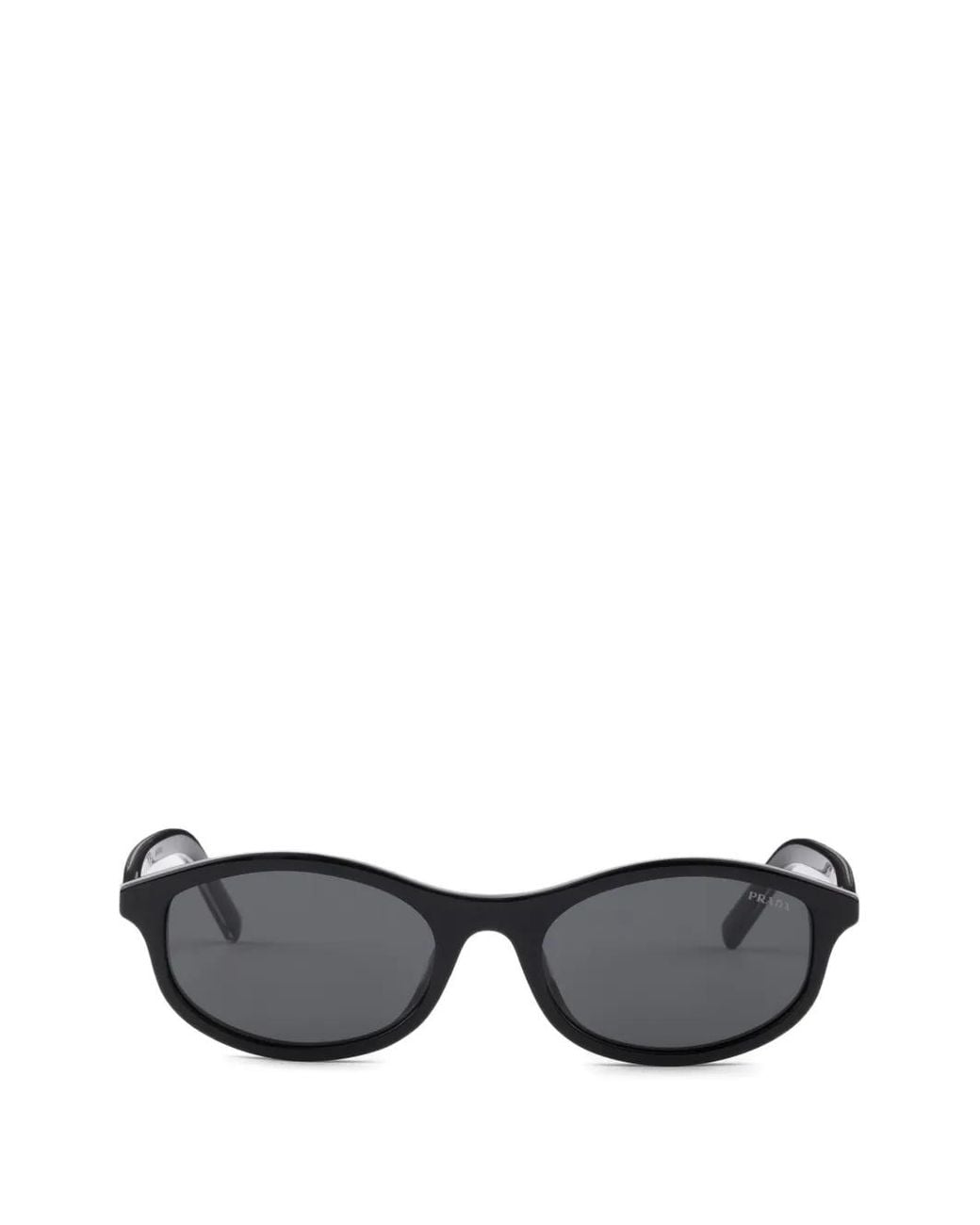 Prada Black Sunglasses With The Iconic Metal Plaque
