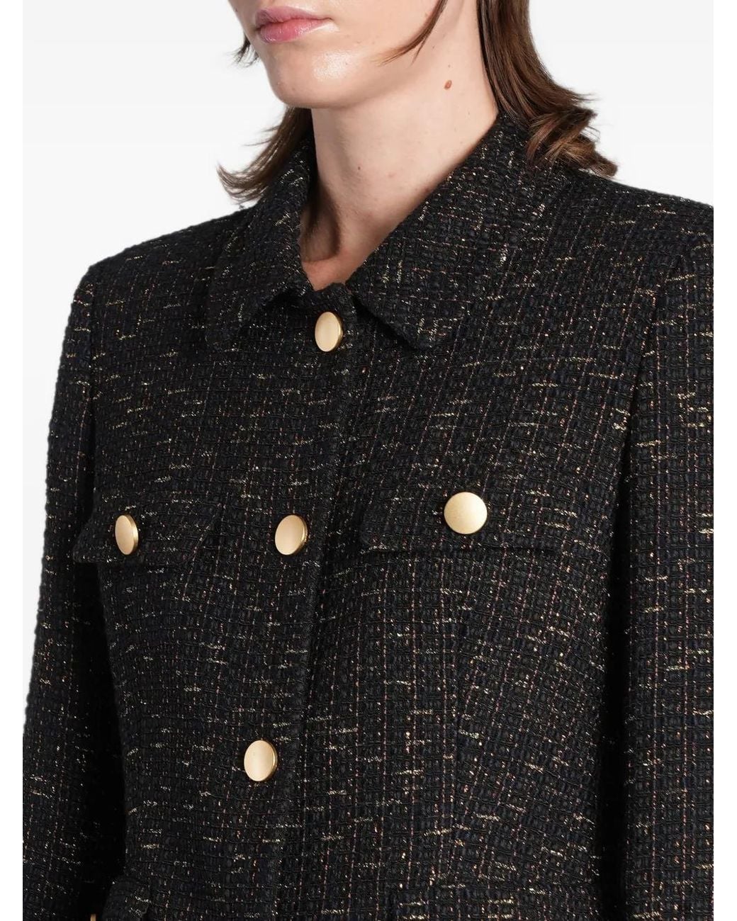 Tagliatore Black India Button-Up Jacket