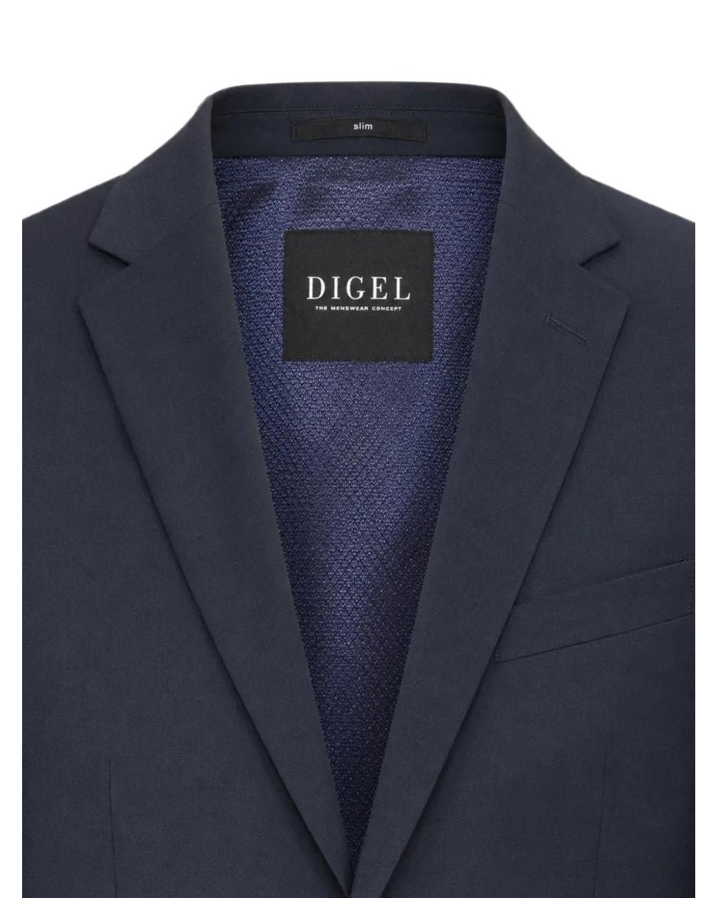 DIGEL Blue Single-Breasted Suit for men