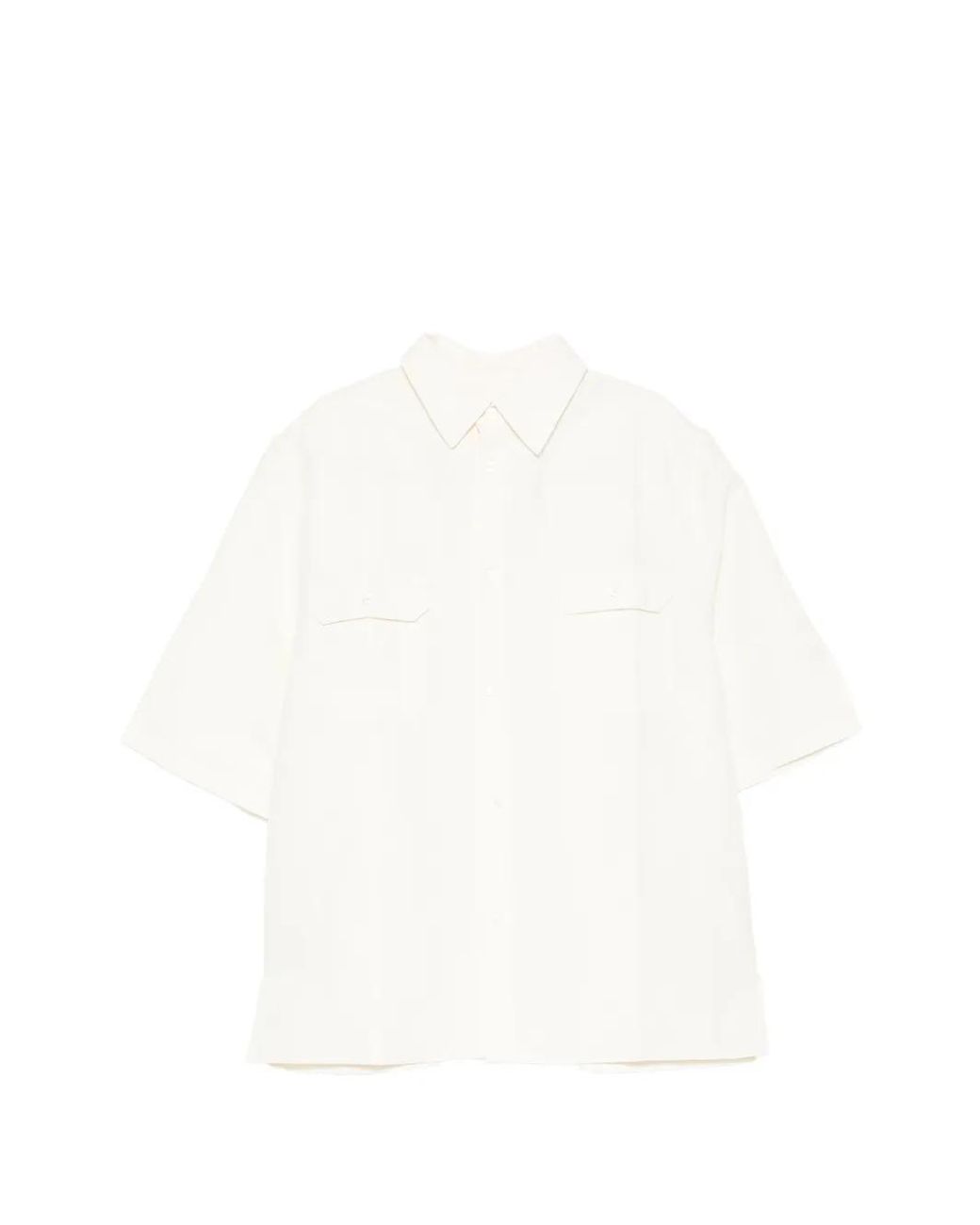 Willy Chavarria White Chemise Oversize Corcoran for men