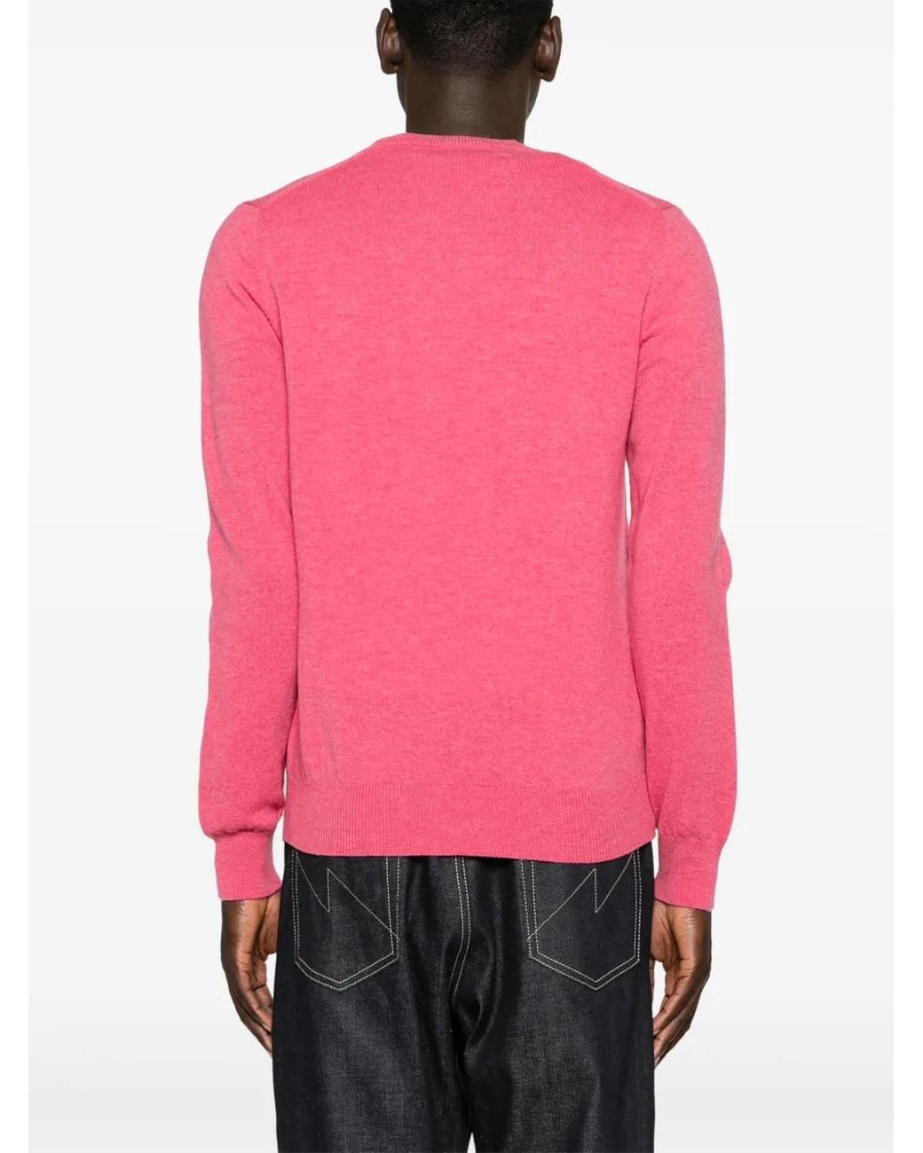 COMME DES GARÇONS PLAY Pink Pullover Mit Herz-Patch