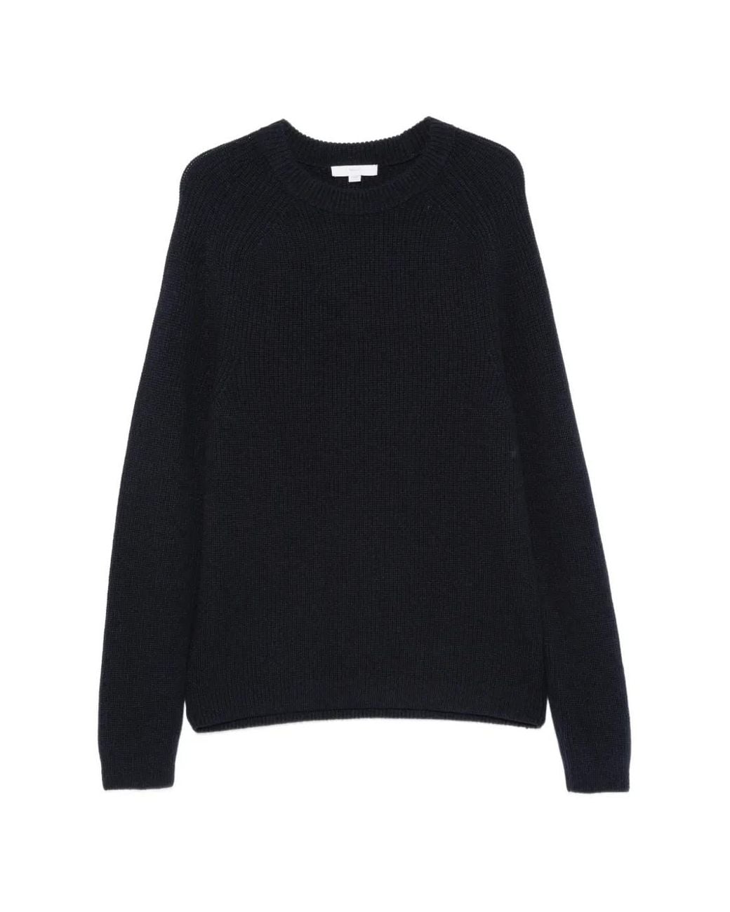 Malo Black Pull Côtelé À Manches Raglan for men