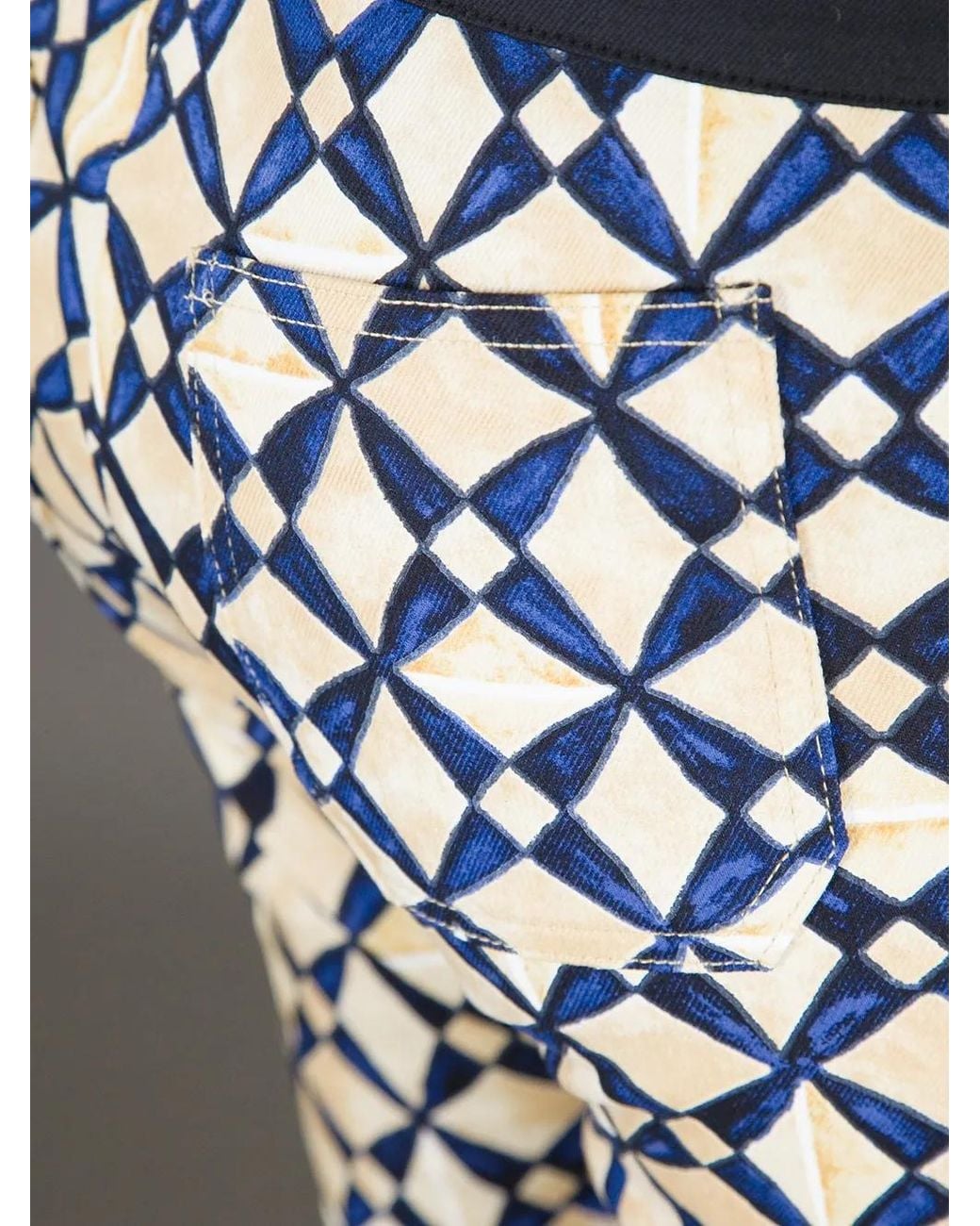 Balenciaga Black Geometric Print Jeggings