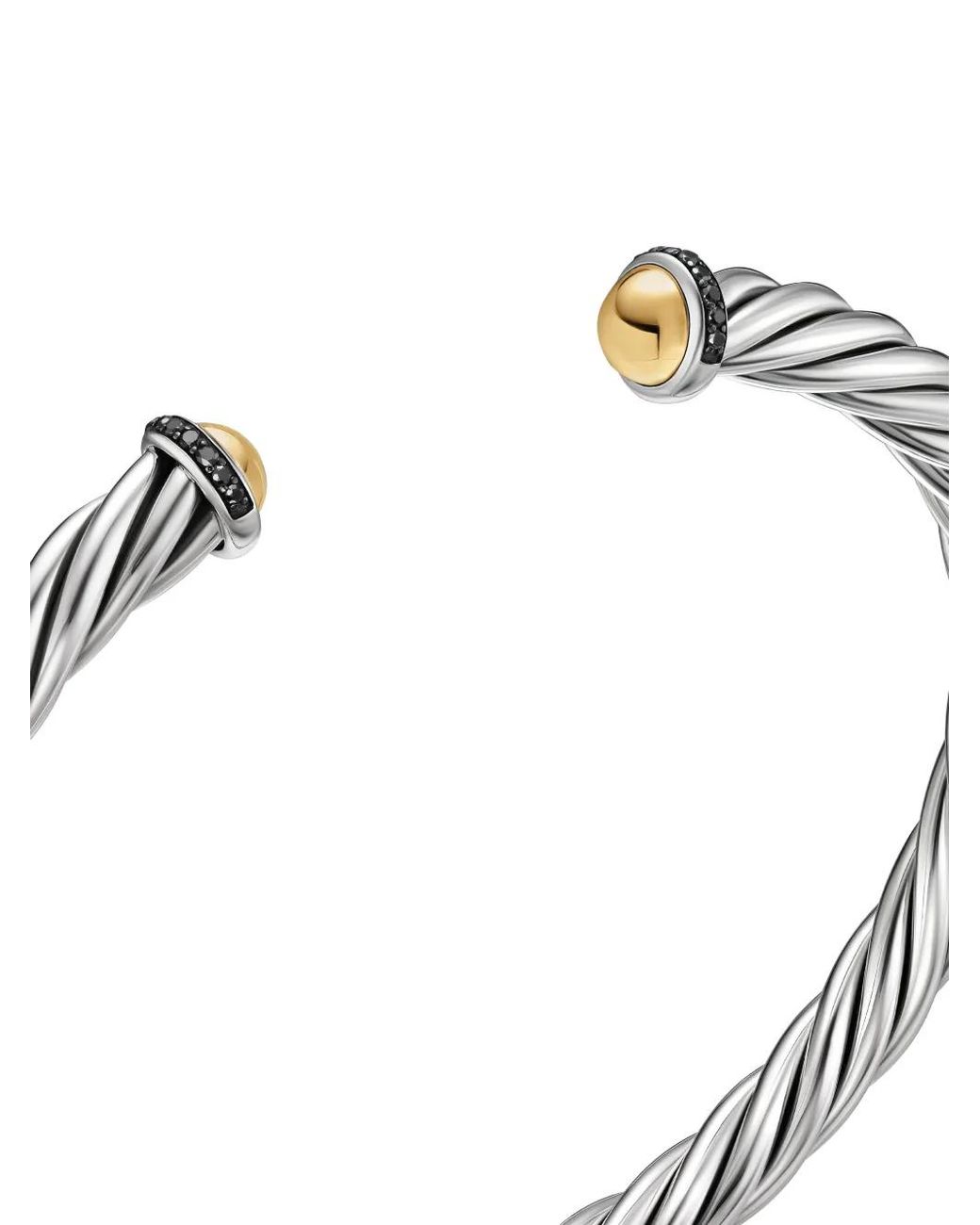 David Yurman White Cable Cuff Bracelet for men