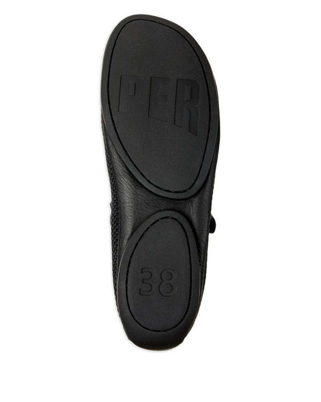 Camper Black Nina Strap Ballerinas