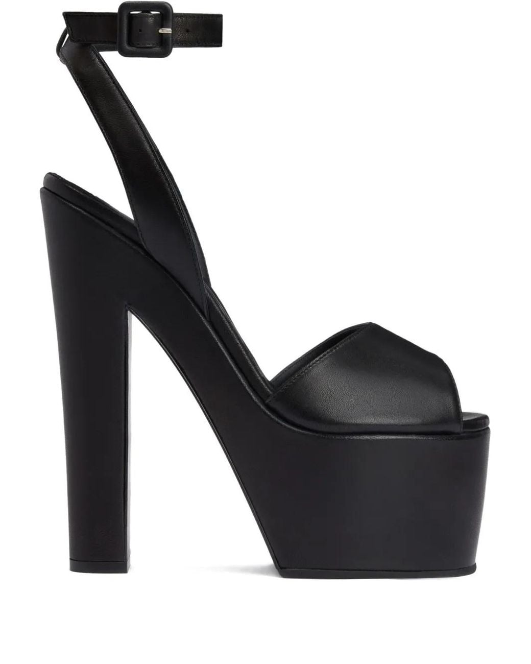 Giuseppe Zanotti Black Tarifa Platform Ankle-Strap Sandals