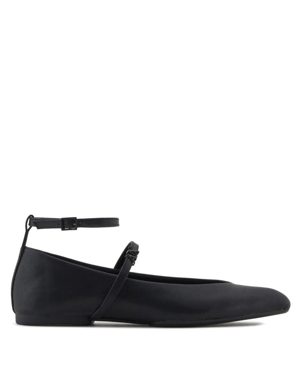 ARMANI EXCHANGE White Pointed-Toe Ballerina Shoes