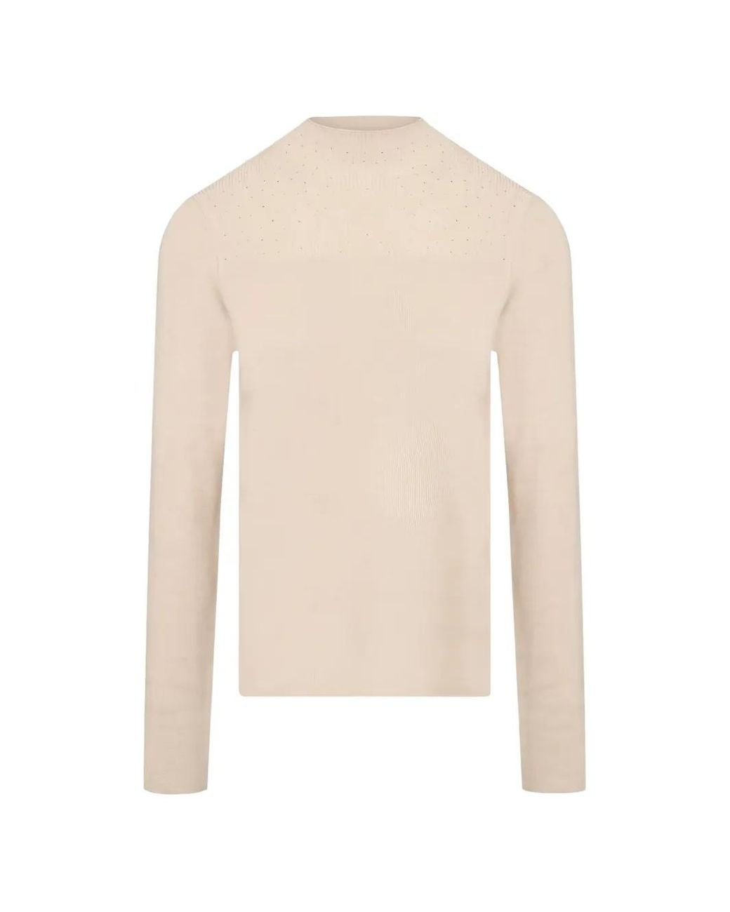 Fracomina White Long-Sleeves Sweater