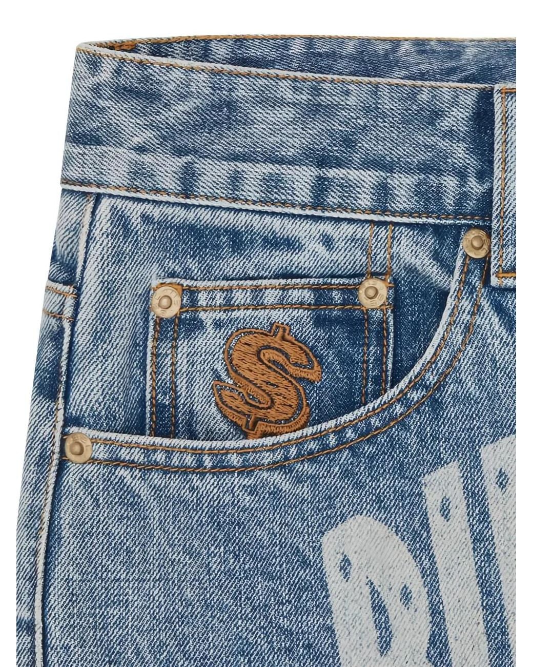 Vaqueros Rectos BBCICECREAM de hombre de color Blue