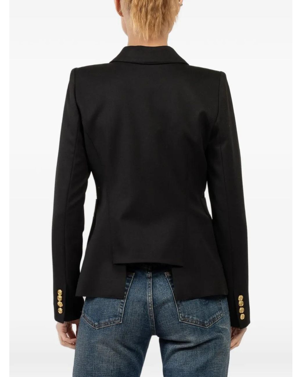 Smythe Black Single-Breasted Blazer