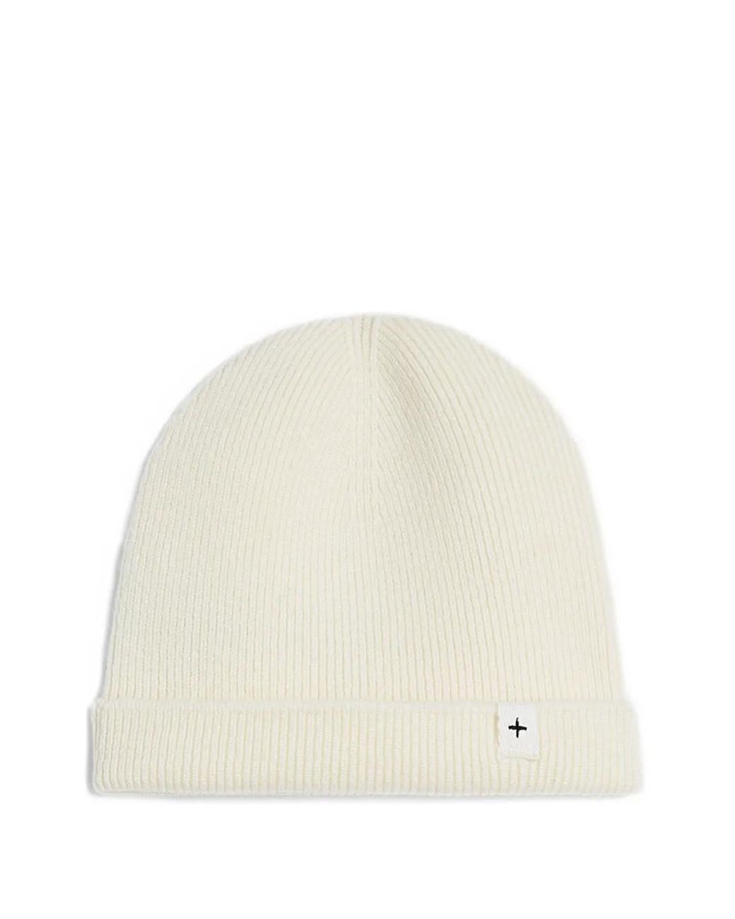 Jil Sander White Logo-Patch Beanie Hat for men